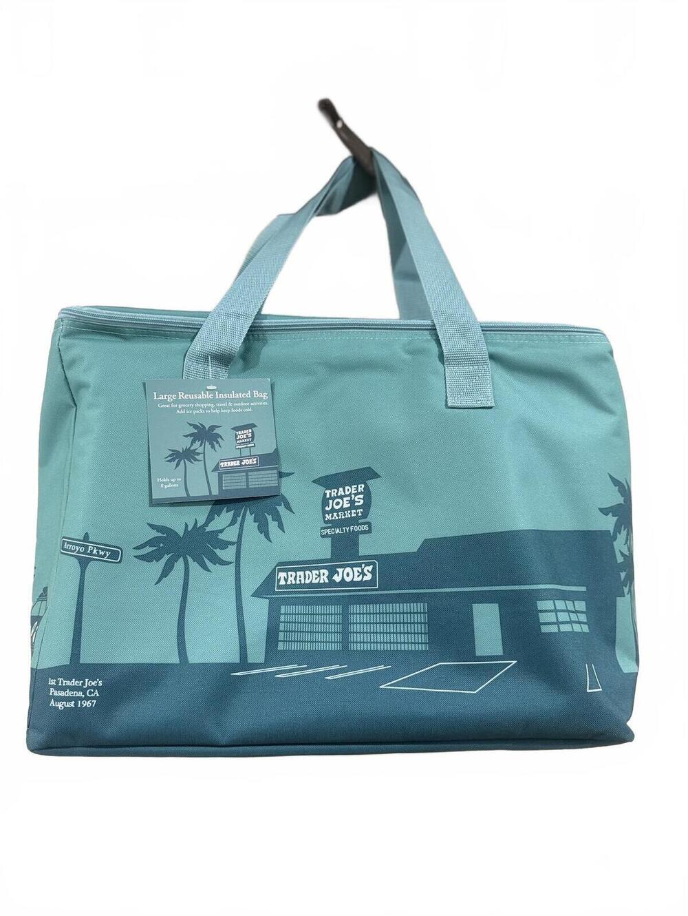 NEW! Trader Joe's GREEN Insulated Tote Large Size [COPY]
